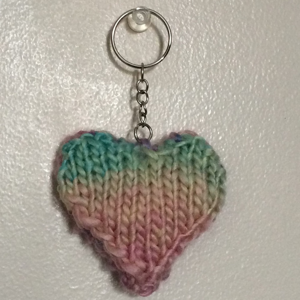 💛💖💙 Heart Shaped Keychain 💙💖💛